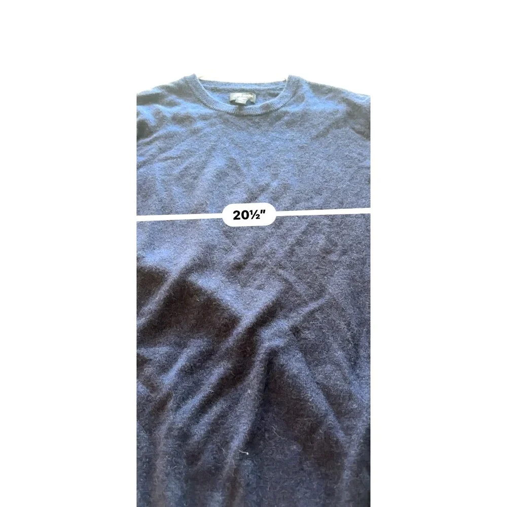 Club Room Luxury 100% Cashmere Men's Large Navy Blue Crewneck Sweater